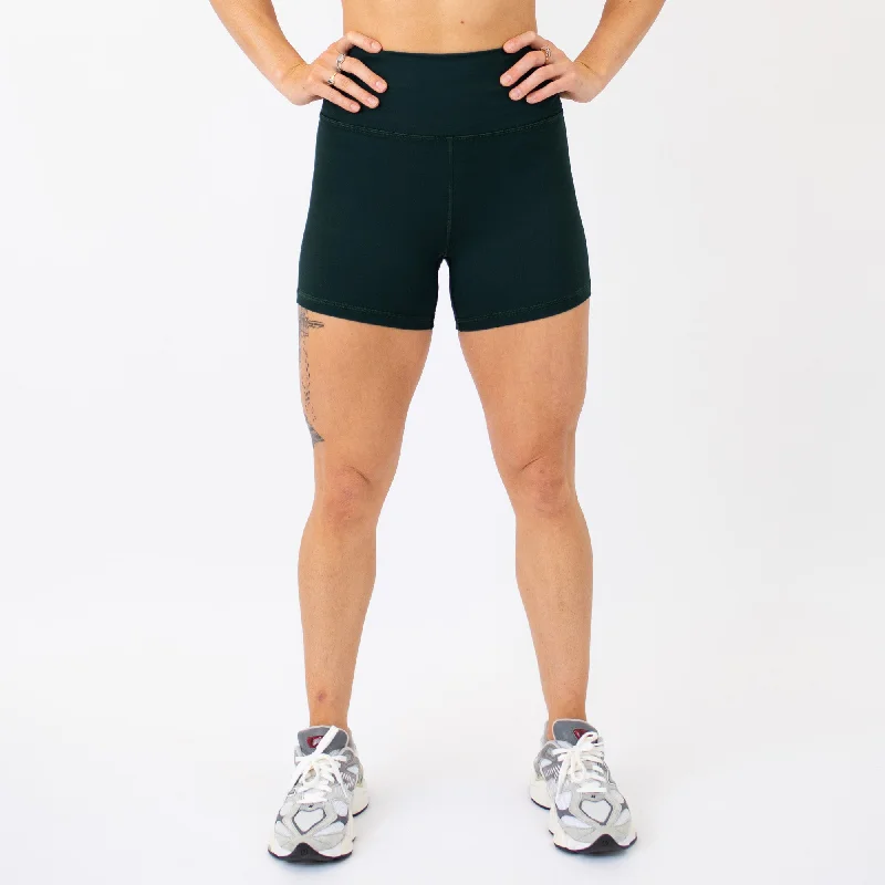 Women's Stylish Professional Apparel True High Short 4" - Higher Rise