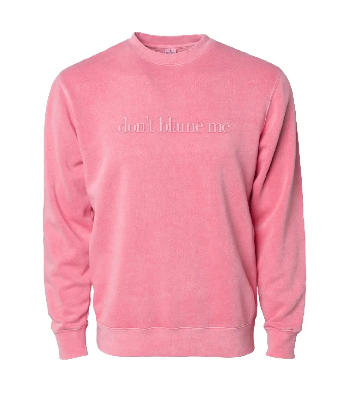 Women's Casual Outfit Don't Blame Me Sweatshirt - Pink