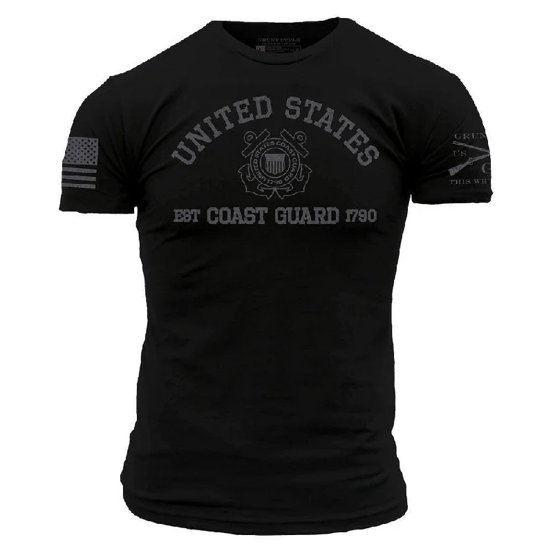 Chic And Trendy USCG - Est. 1790 T-Shirt - Black