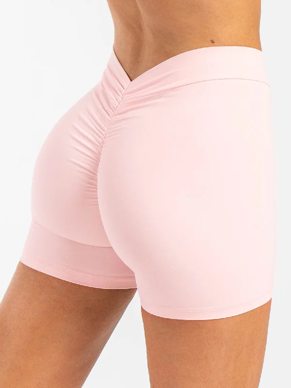 Women's Evening Apparel NKD V Scrunch Shorts - Pink Musk