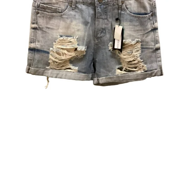 Women's Clothes For Work Women's Boyfriend Short In Acid Wash