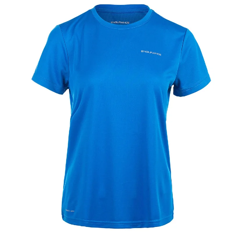 Women's Stylish Casual Garments Endurance Vista Performance Short Sleeve Tee - Womens - Directoire Blue