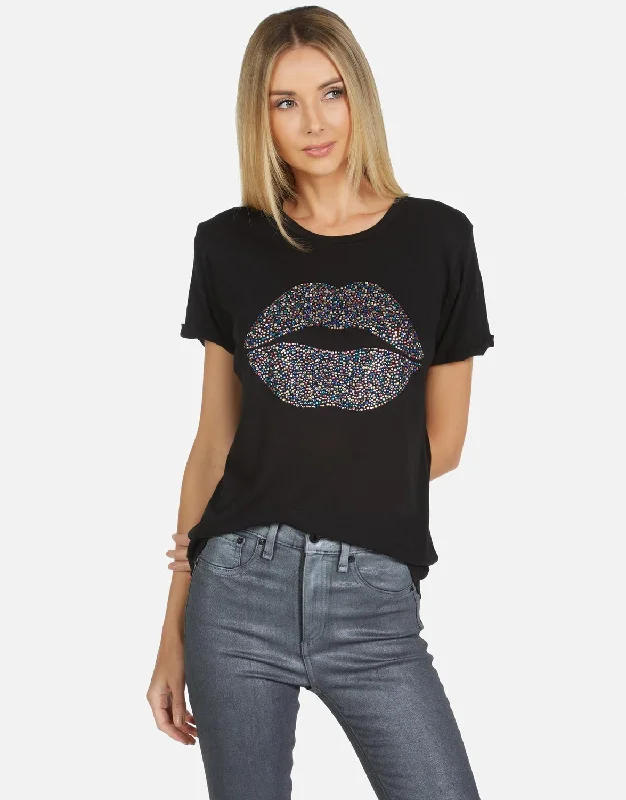 Chic Clothing For Women Edda Crystal Sprinkle Lip