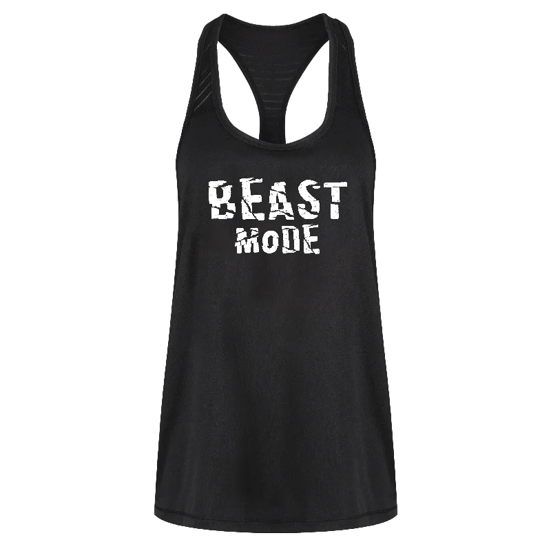 Women's Seasonal Clothing Beast Mode Mesh Racerback Vest