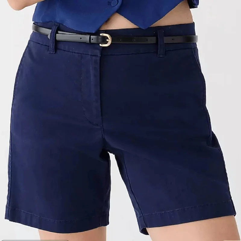 Style Breakthroughs 7" Stretch Chino Short In Navy