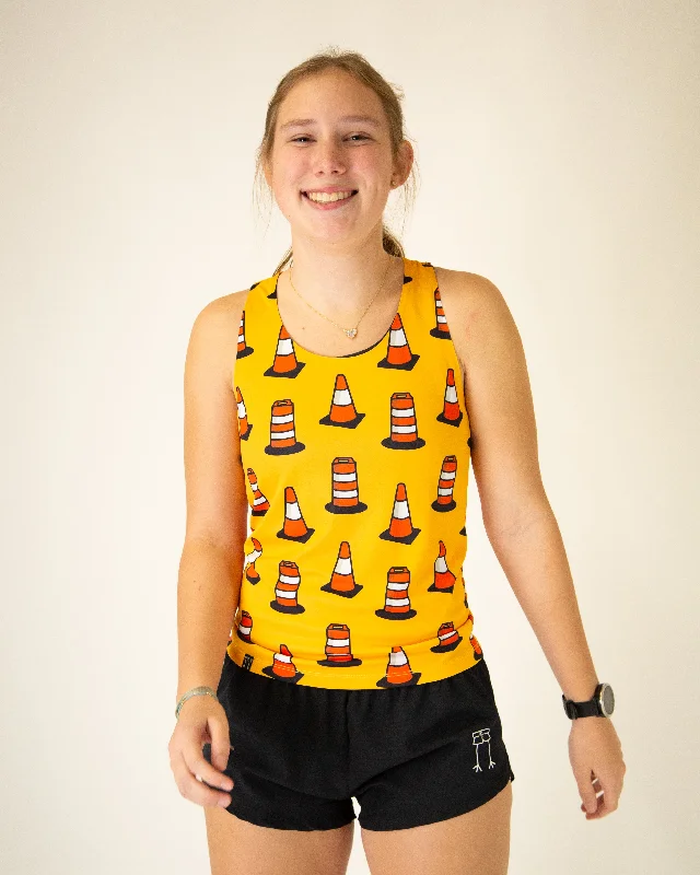 Women's Work Apparel Women's Traffic Cones Performance Singlet